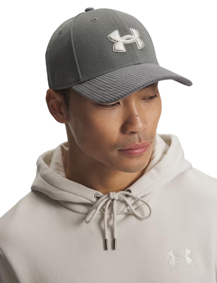 Under Armour Blitzing Low Men’s Hat - Stretch Fit, Clay Green / Clay Green / Summit White – alternate view 1