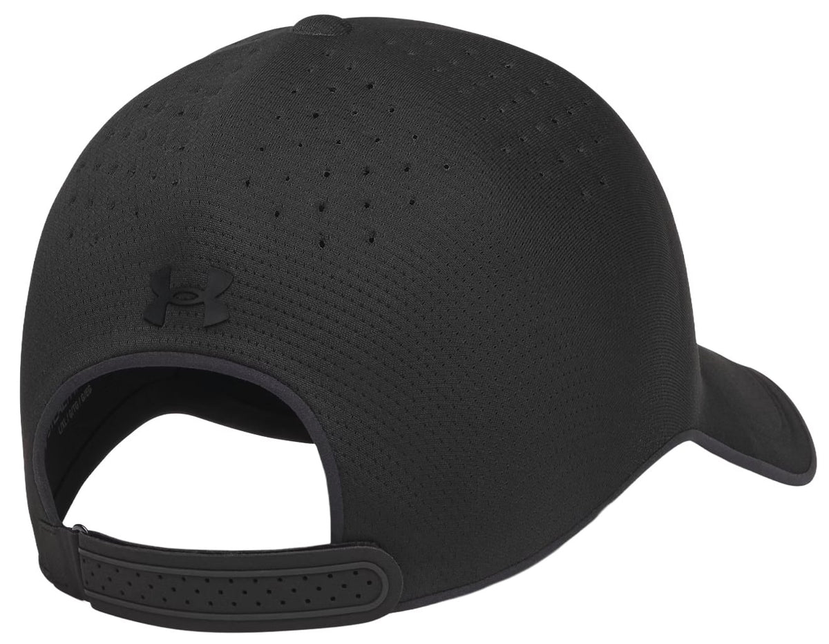 Under Armour StealthForm Uncrushable Unisex Hat - Lightweight Performance, Black – back view