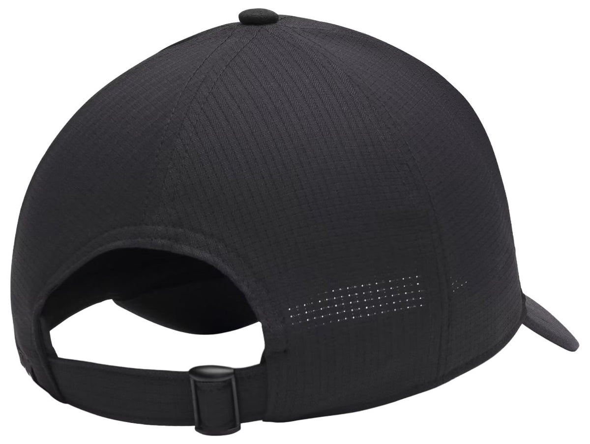 Under Armour ArmourVent Low Men's Adjustable Hat - Black / Castlerock – back view