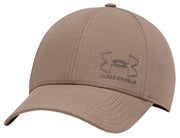 Under Armour ArmourVent Low Men’s Stretch Fit Hat - Breathable Performance, Desert Taupe / Peppercorn