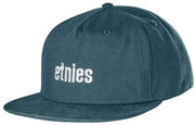 Etnies Wordmark Embroidery Men's Snapback Hat - Indigo