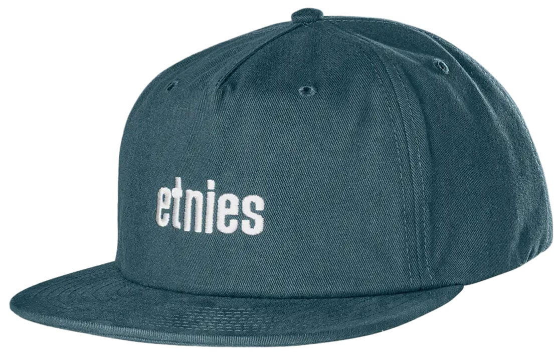 Etnies Wordmark Embroidery Men's Snapback Hat - Indigo