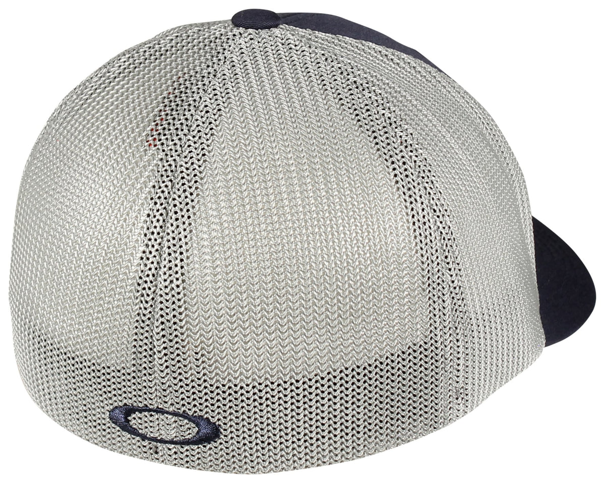Oakley Golf Cresting Stretch Trucker Hat - Fathom / Stone Grey – back view