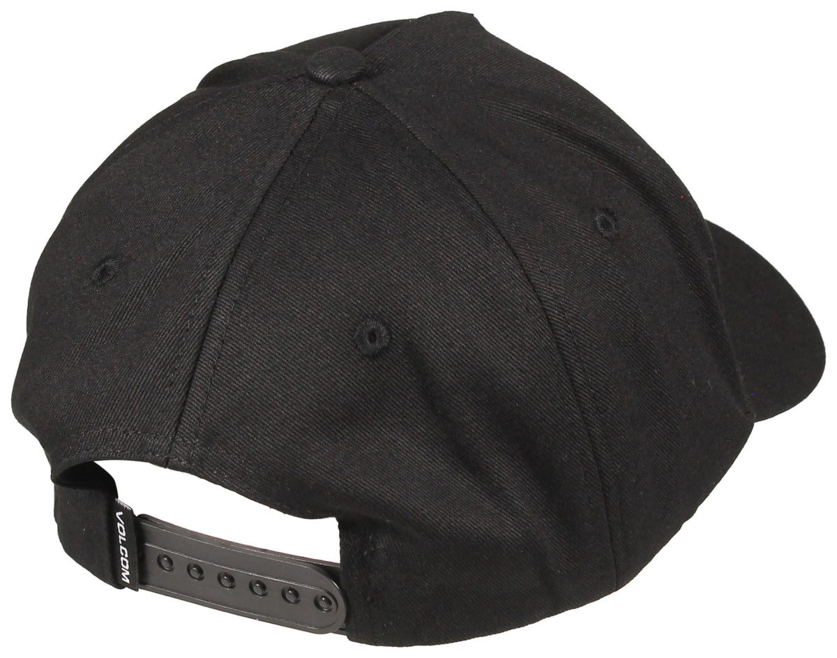 Volcom Embossed Stone Snapback Hat - Mustard Gold – back view
