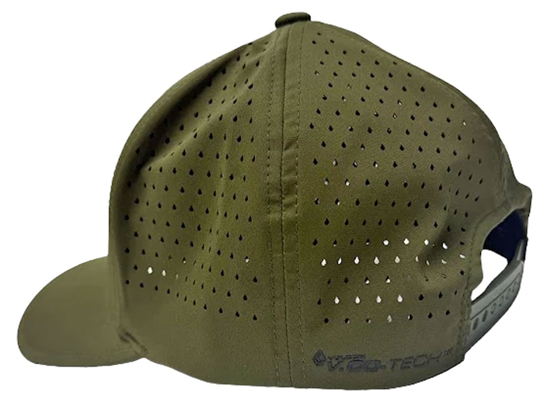 Volcom HI Vented Delta Men's Snapback Hat - Moss – back view