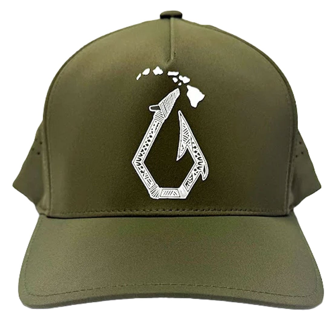 Volcom HI Vented Delta Men's Snapback Hat - Moss
