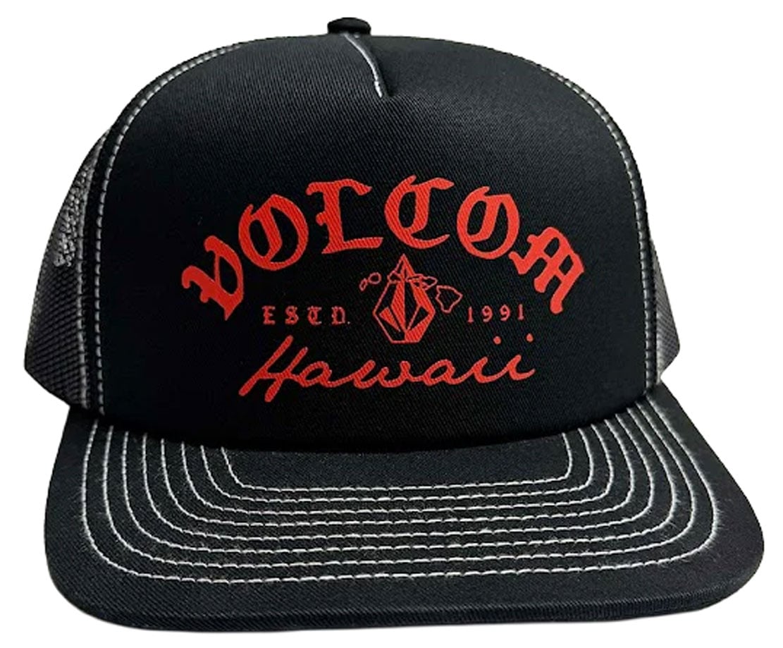 Volcom Over The Falls Cheese Men's Trucker Hat - Black
