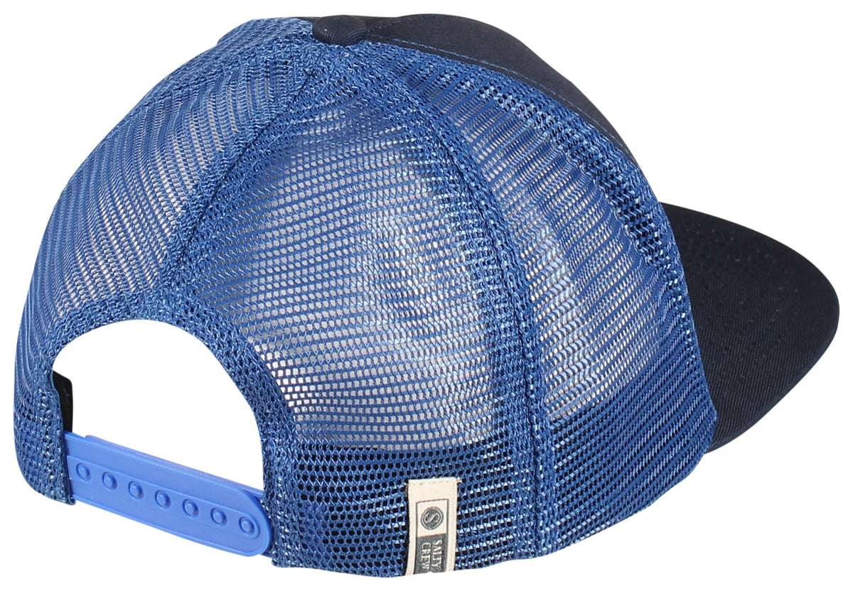 Salty Crew Waterline Trucker Hat - Navy – back view