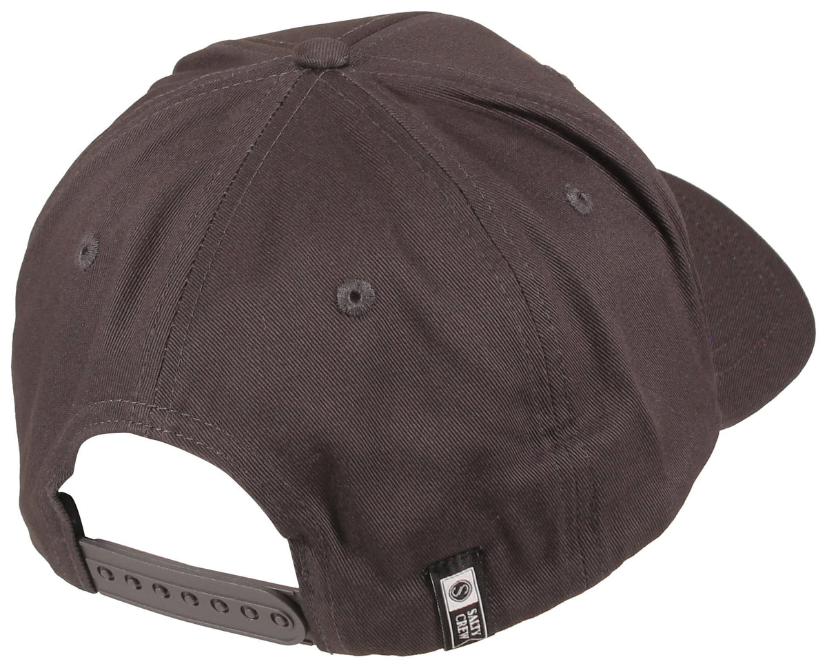 Salty Crew Capitals Snapback Hat - Charcoal – back view