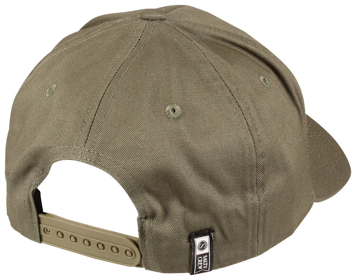 Salty Crew Capitals Snapback Hat - Olive – back view