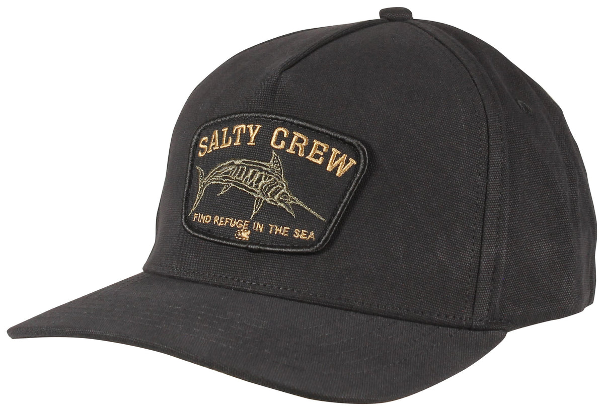 Salty Crew Billfisher Strapback Hat - Black