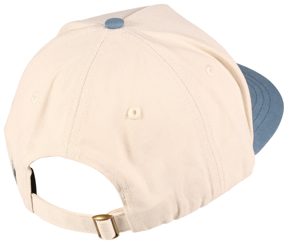 Salty Crew Billfisher Strapback Hat - Off White / Pilot Blue – back view