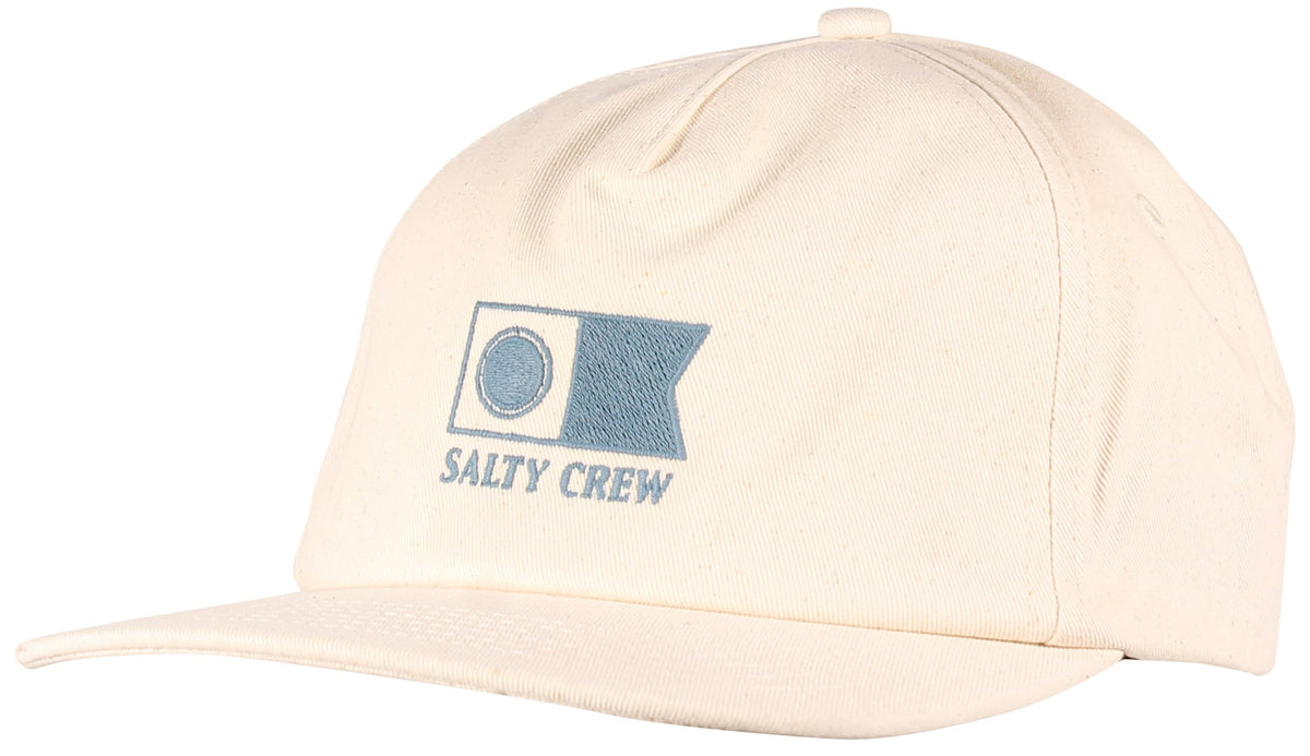 Salty Crew Flagship Snapback Hat - Natural