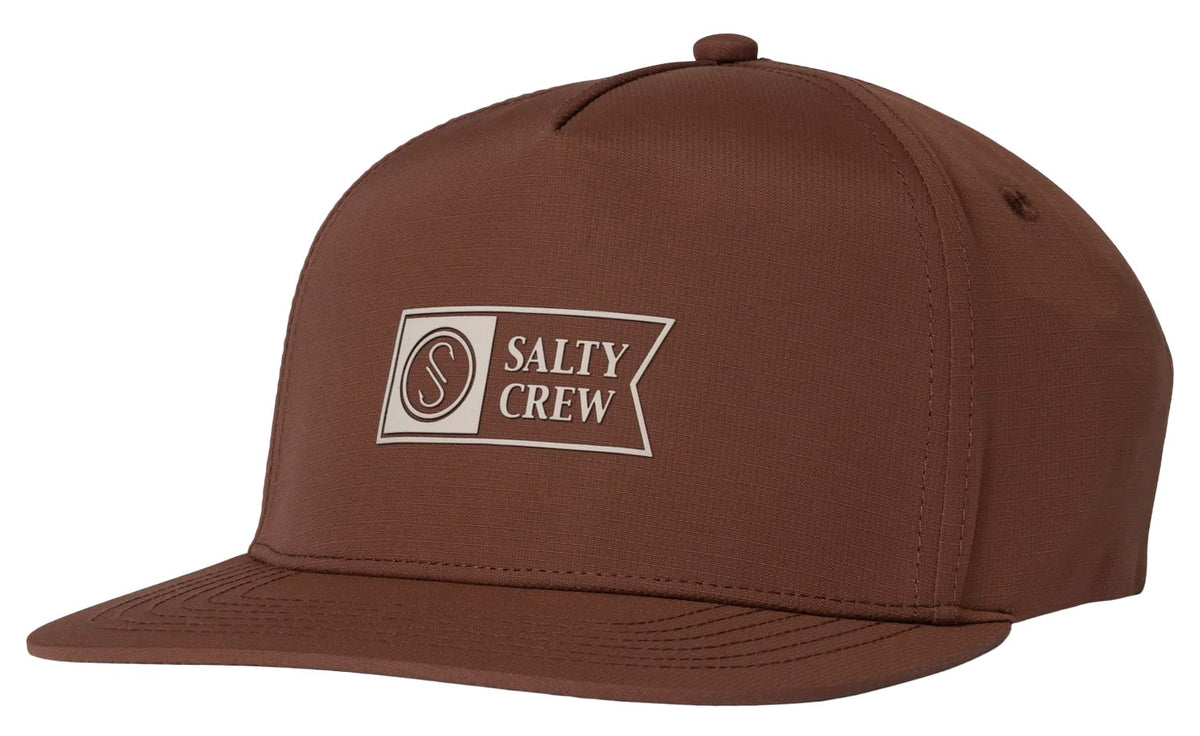 Salty Crew Apex Snapback Hat - Friar Brown