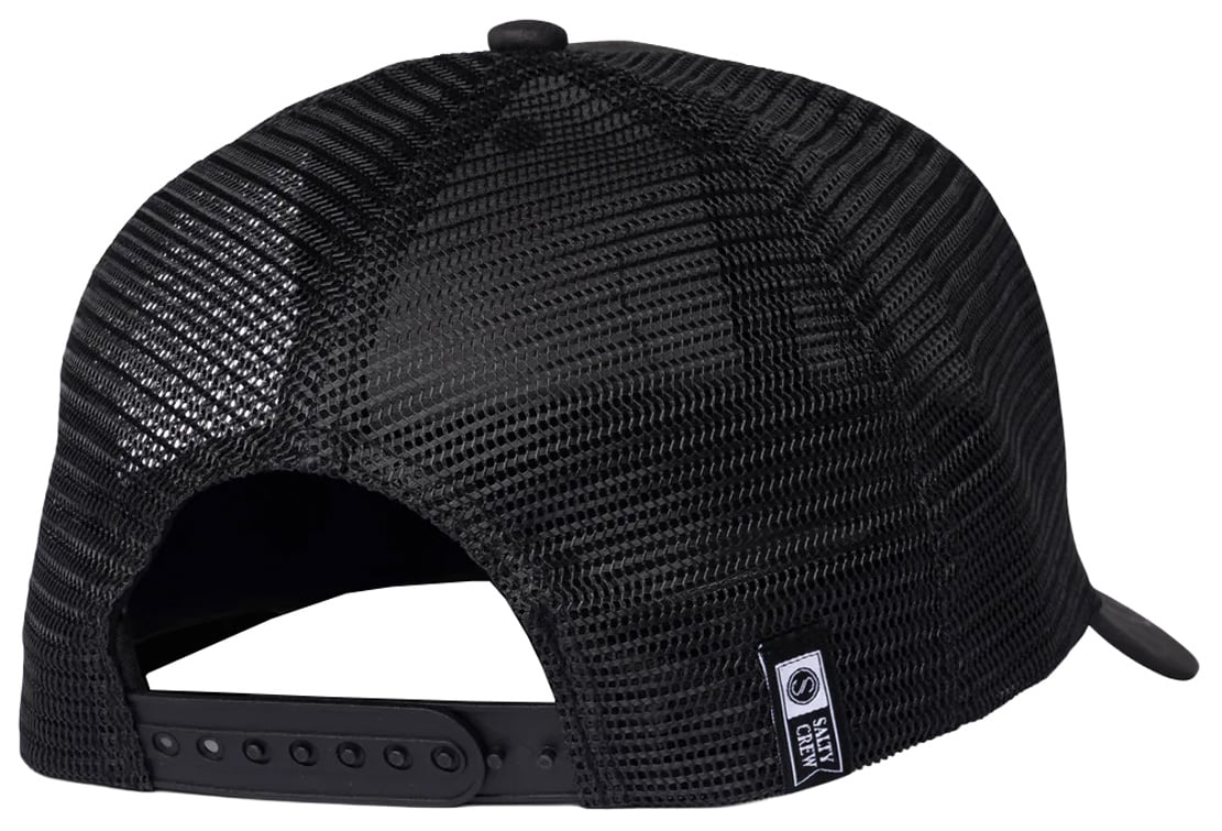 Salty Crew Mahi Club Trucker Hat - Black – back view