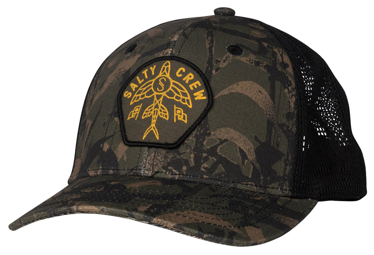 Salty Crew Flyer Ops Trucker Hat - Camo