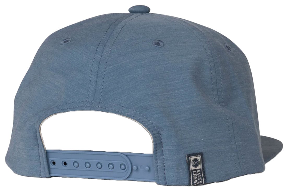 Salty Crew Drifter Snapback Hat - Channel Blue – back view