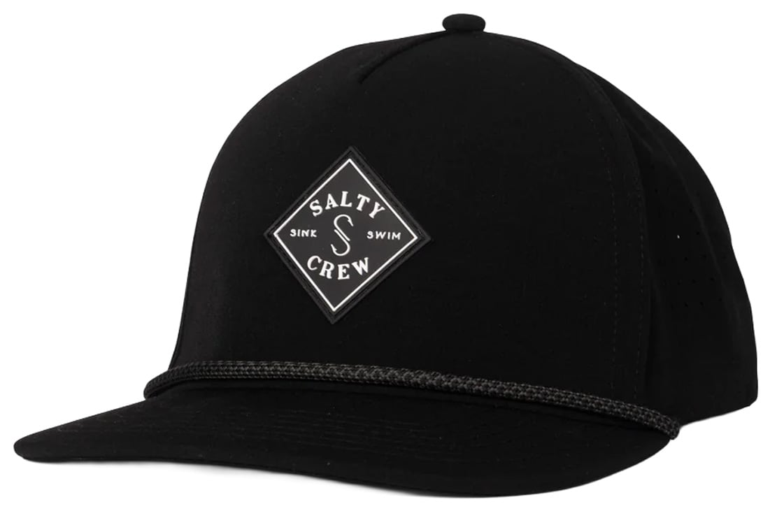 Salty Crew Long Range Men's Snapback Hat - Black