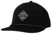 Salty Crew Long Range Men's Snapback Hat - Black
