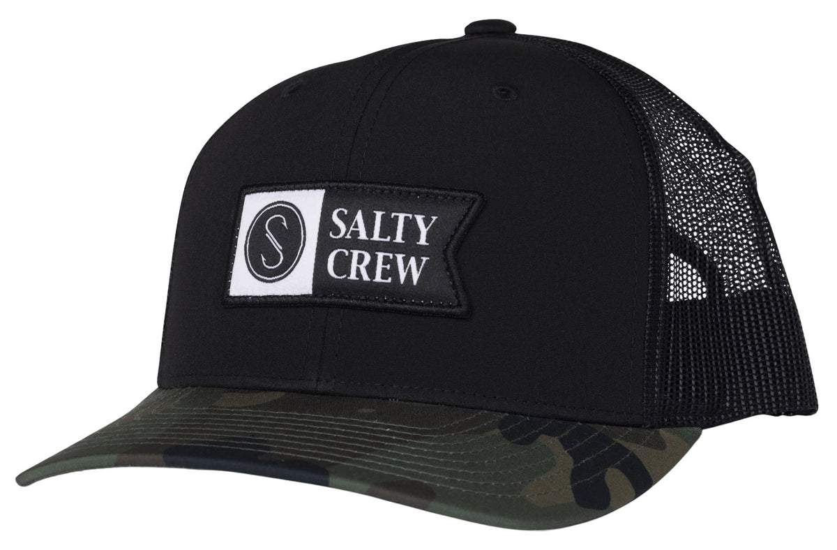 Salty Crew Pinnacle 2 Retro Men's Trucker Hat - Camo / Black