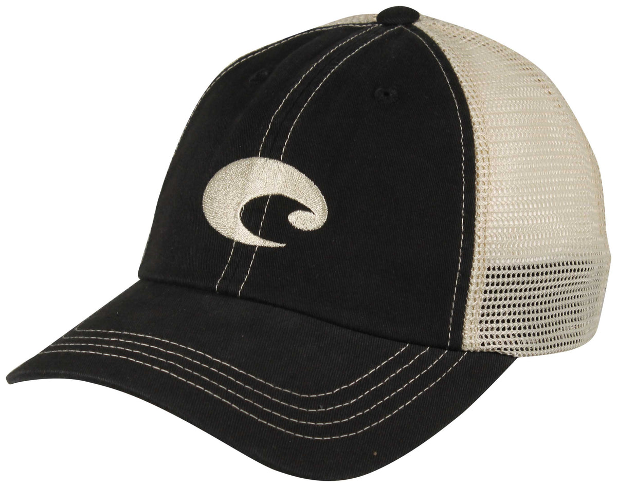 Costa Mesh Trucker Hat - Black / Stone