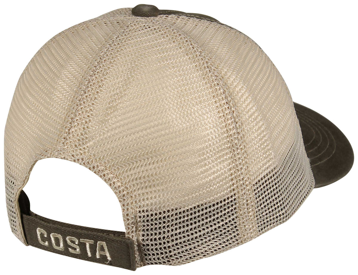 Costa Mesh Hat - Moss Green – back view
