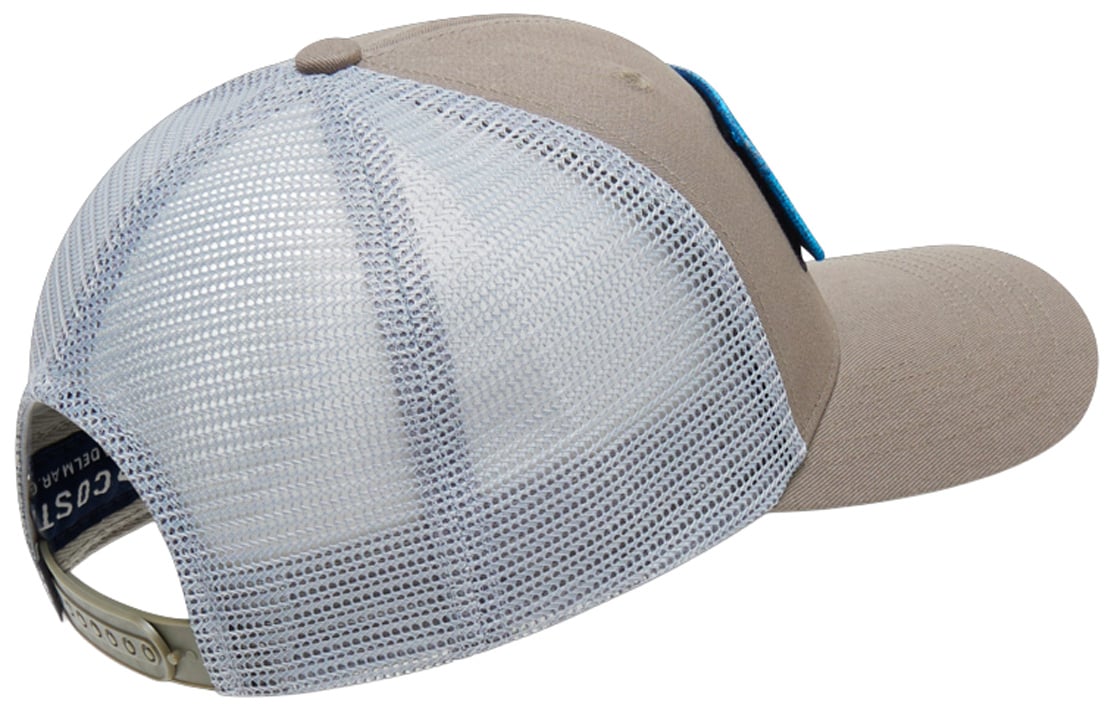 Costa Patch Velcro Men's Trucker Hat - Olive Shale / White – back view