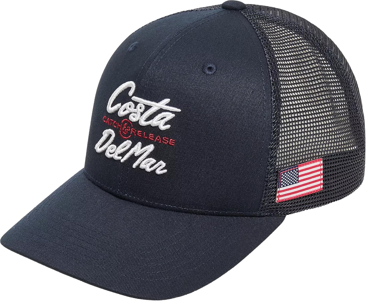 Costa Motto Men's Trucker Hat - Navy