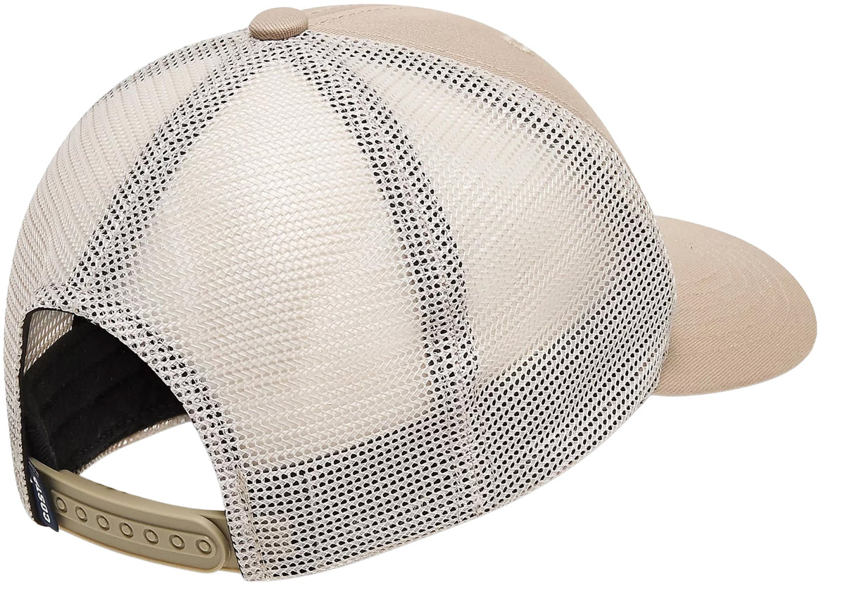 Costa Motto Men's Trucker Hat - Khaki Sand – back view