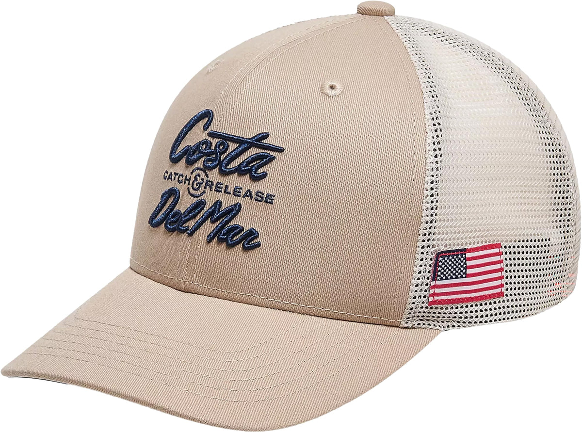 Costa Motto Men's Trucker Hat - Khaki Sand