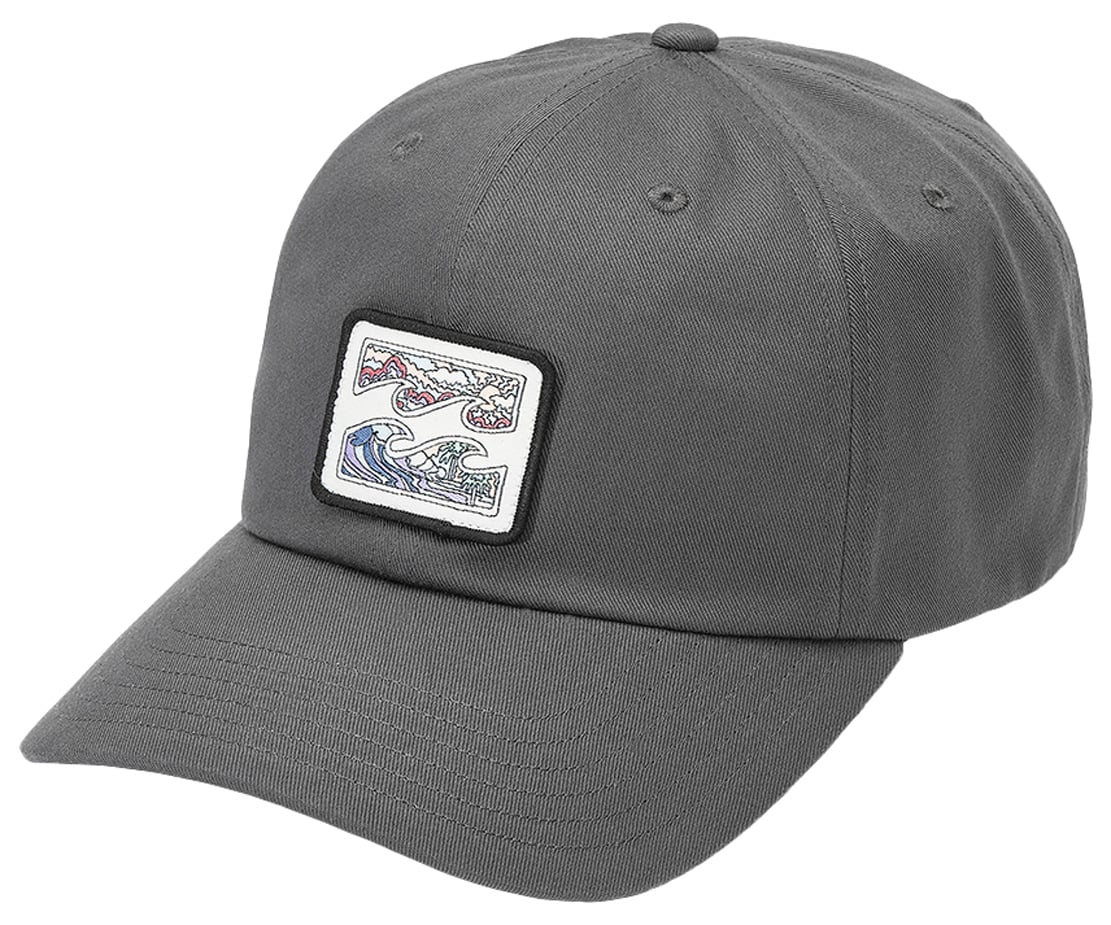 Billabong Crayon Wave Strapback Hat - Dark Grey