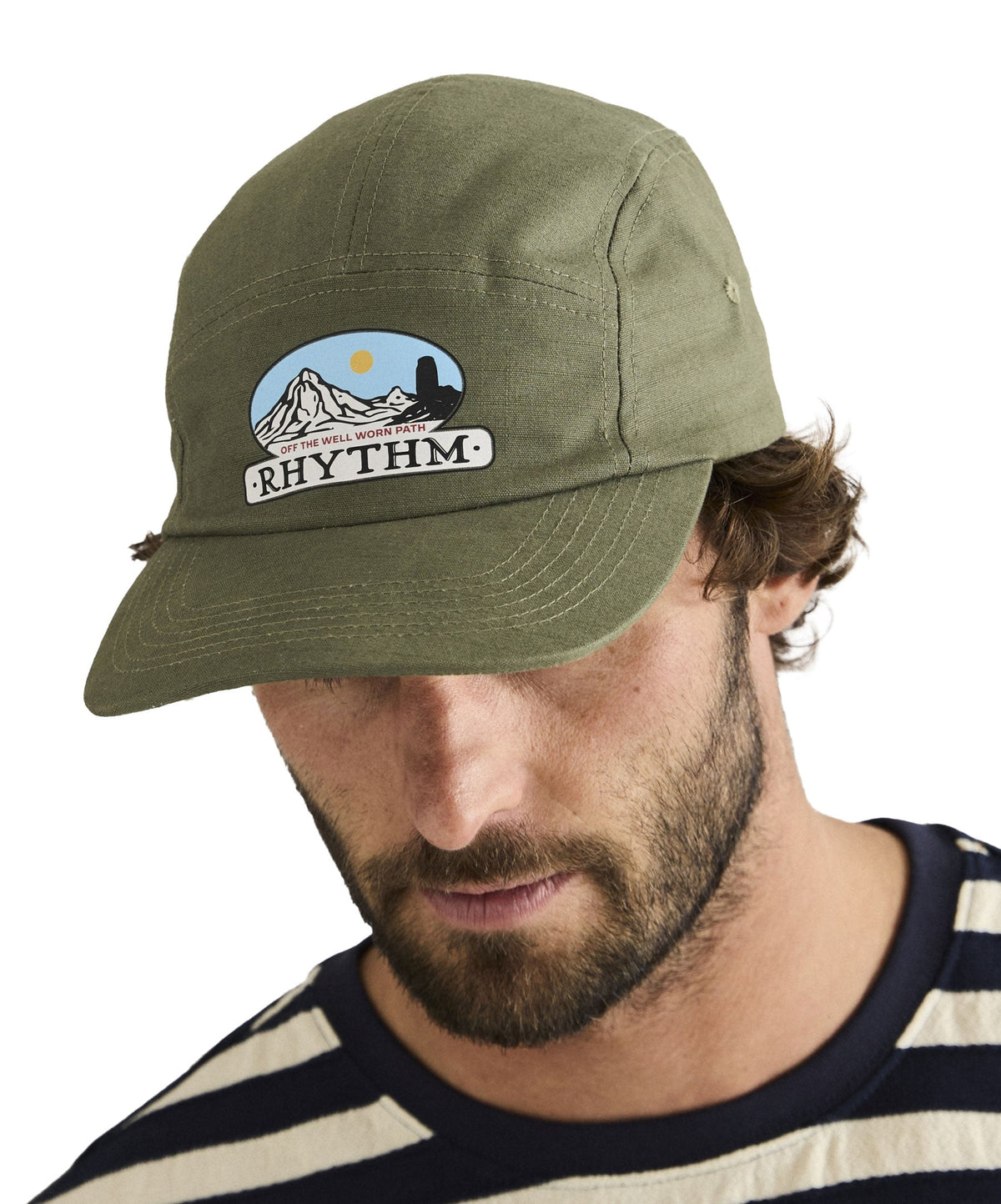 Rhythm Back Country 5-Panel Men's Snapback Hat - Olive – alternate view 1
