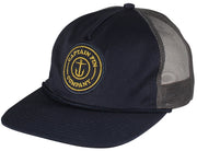 Captain Fin Fresh Catch Trucker Hat - Navy, front view