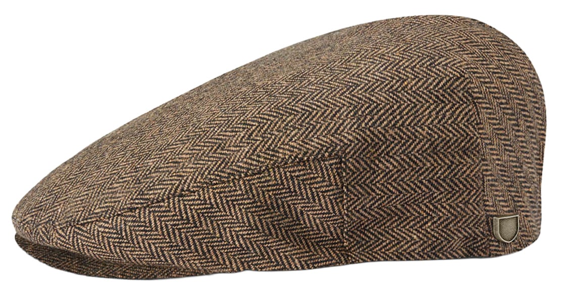 Brixton Hooligan Flat Cap - Brown / Khaki
