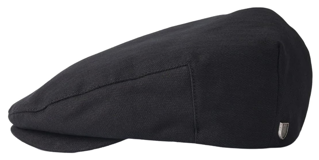 Brixton Hooligan Flat Cap - Black – alternate view 1