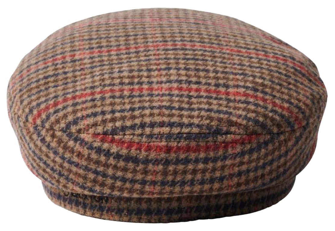 Brixton Fiddler Fisherman Cap - Desert Palm / Navy – back view