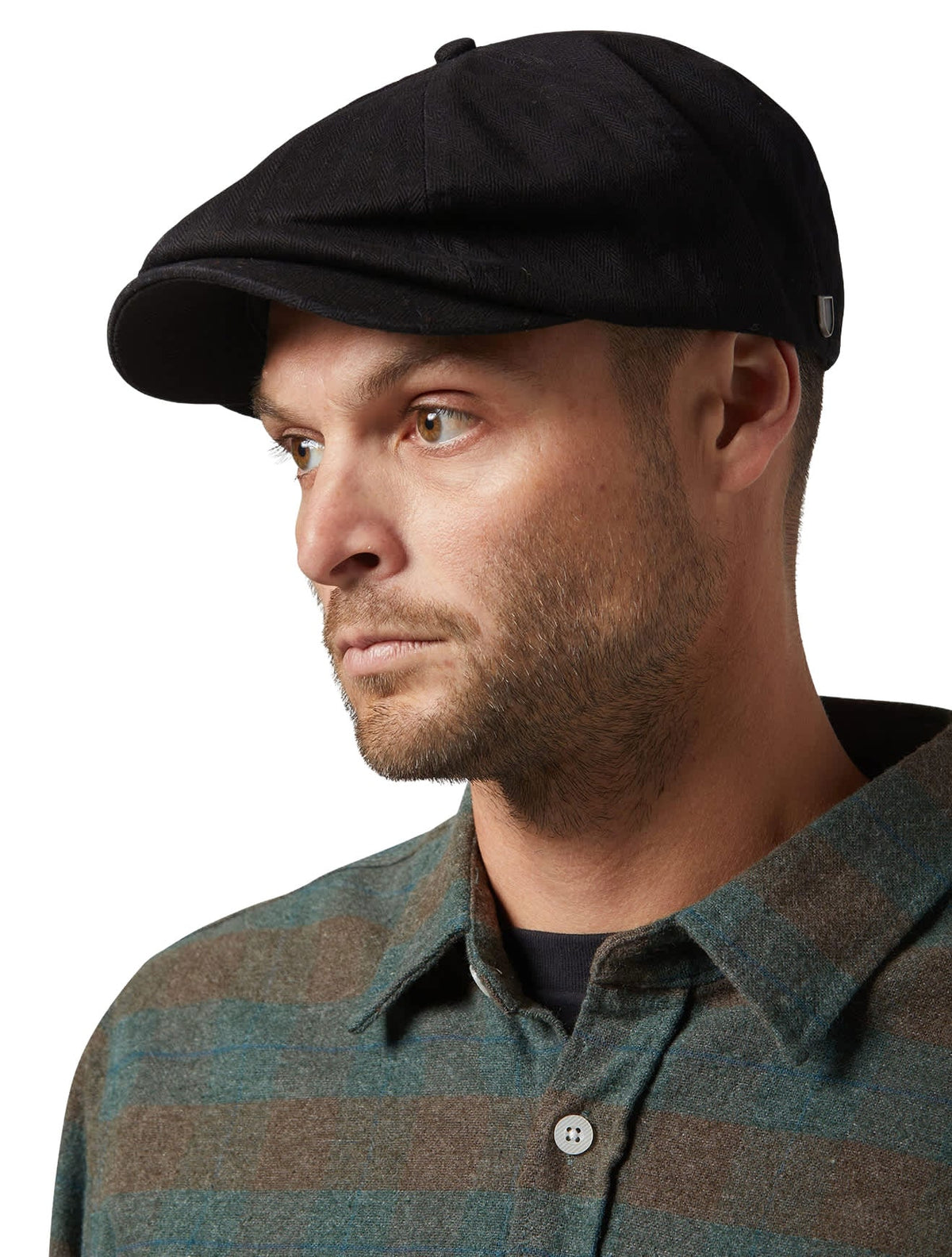 Brixton Brood Snap Cap - Black – alternate view 1