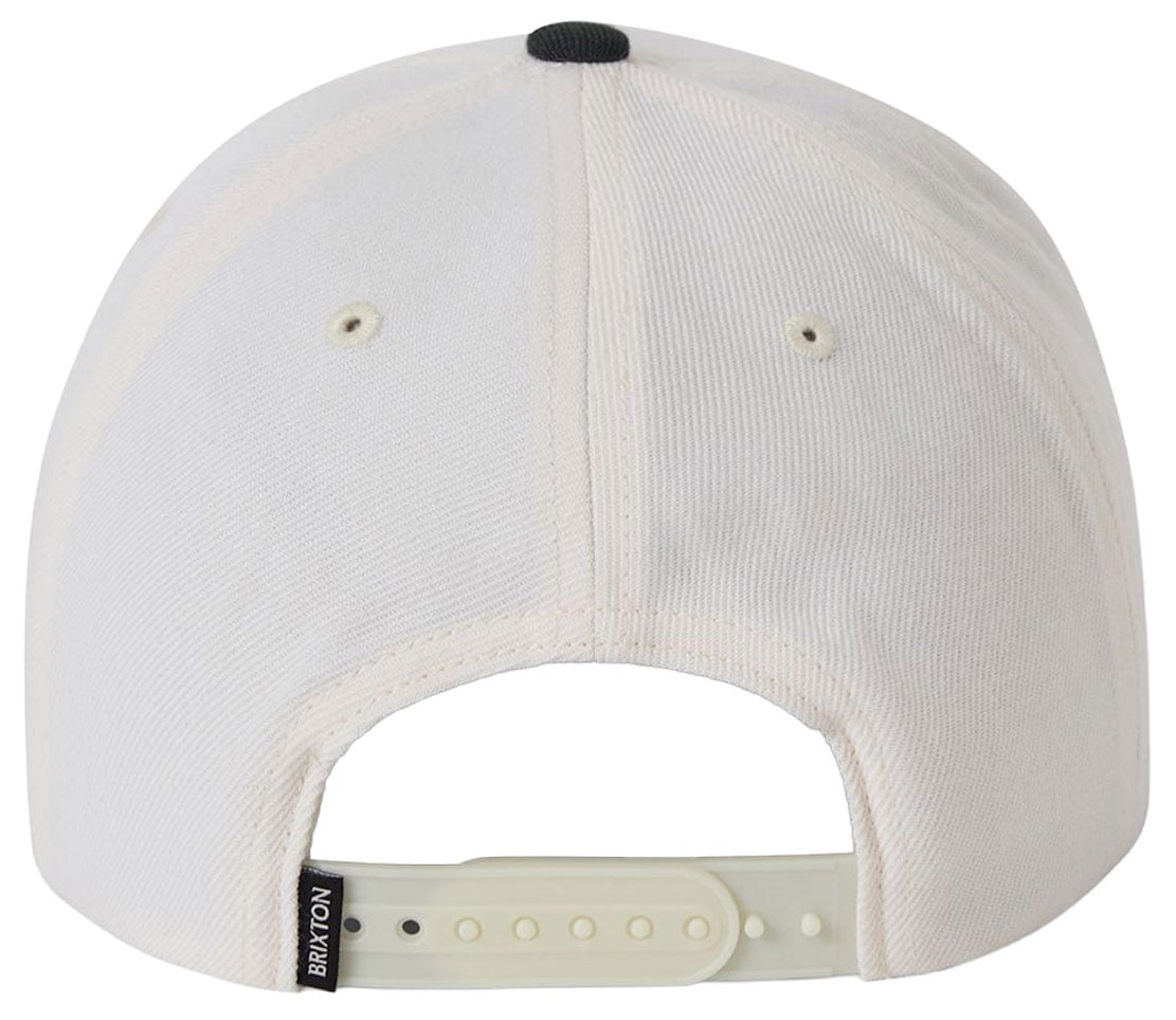 Brixton Ford Mustang Men's Snapback Hat - Wimbledon White / Burnt Rubber – back view