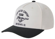 Brixton Ford Mustang Men's Snapback Hat - Wimbledon White / Burnt Rubber