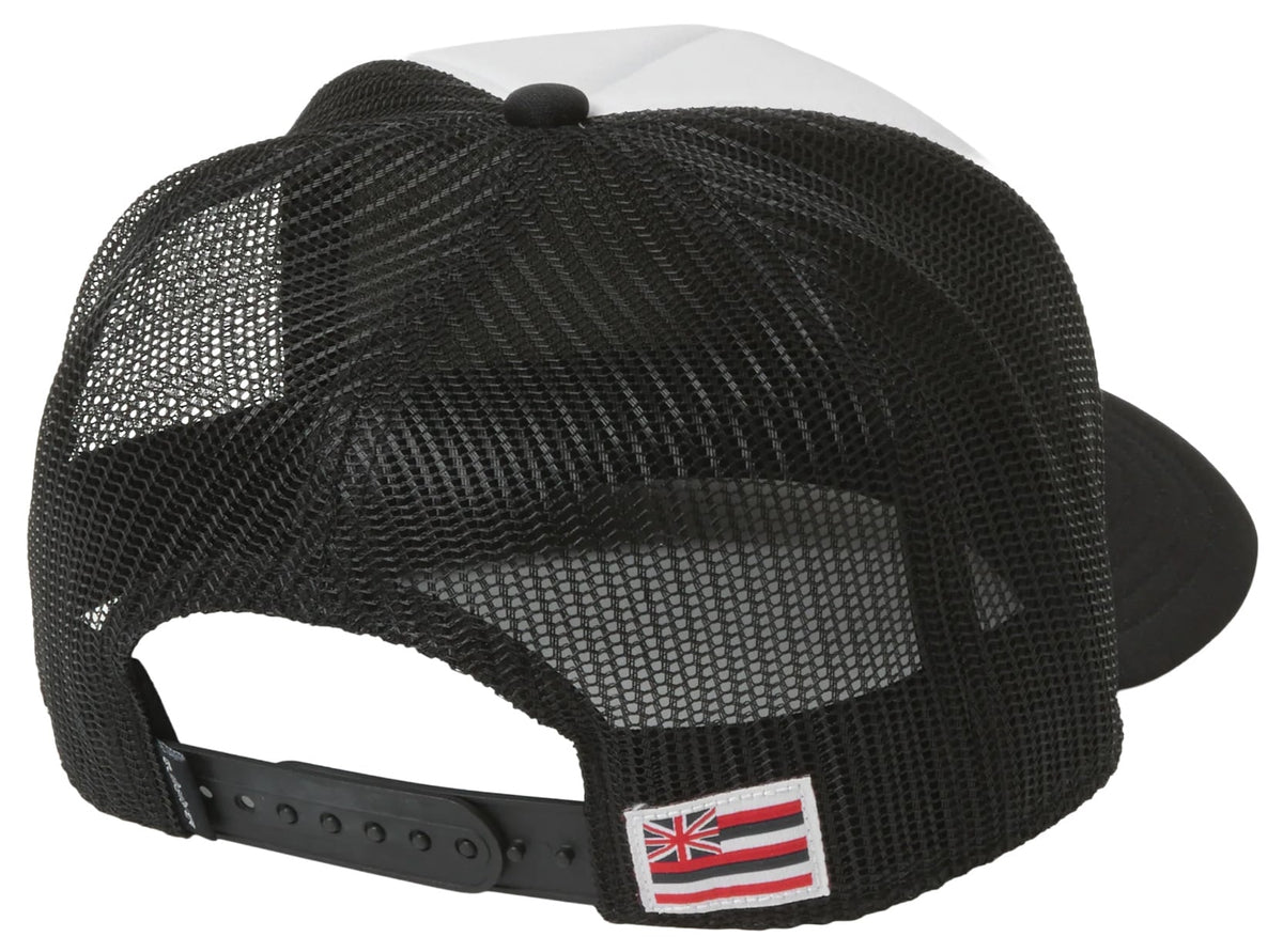 Quiksilver HI Wahine 5 Panel Foam Men's Trucker Hat - White – back view