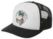 Quiksilver HI Wahine 5 Panel Foam Men's Trucker Hat - White
