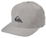 Quiksilver Amped Up Flexfit Hat - Men's Performance Cap, Light Grey Heather