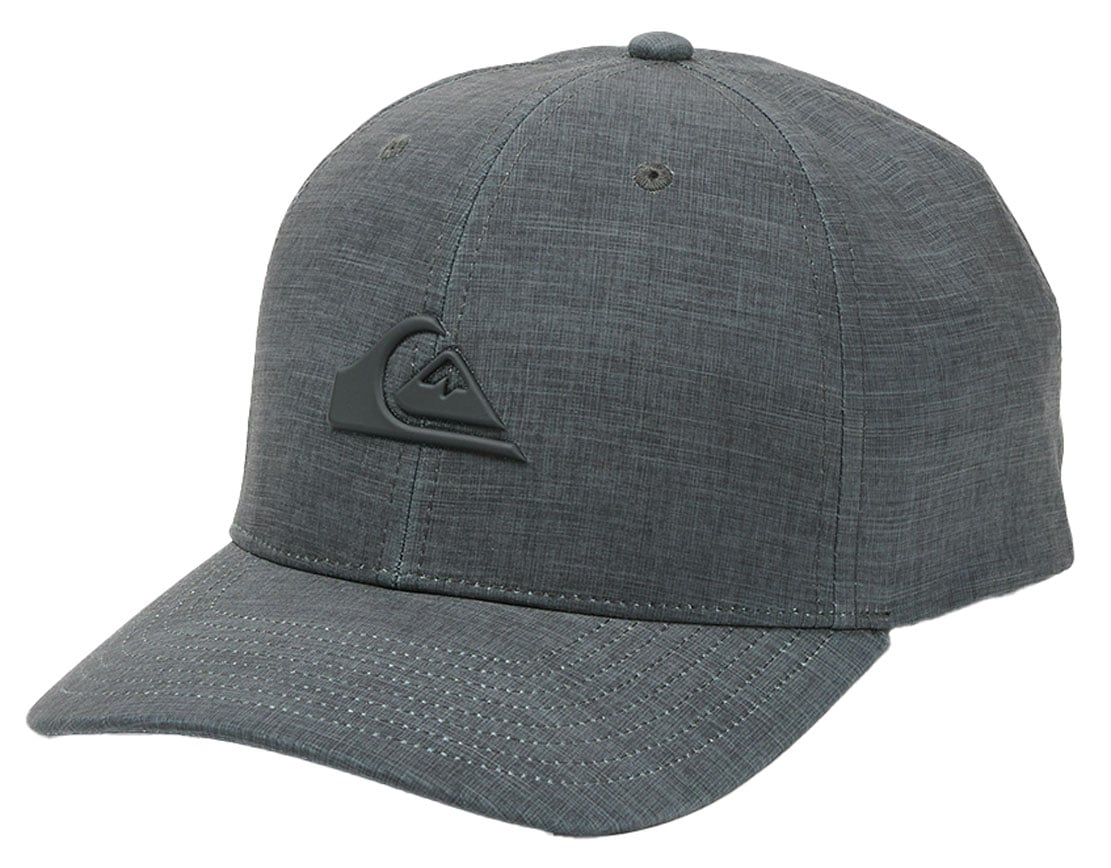 Quiksilver Amped Up Flexfit Hat - Men's Performance Cap, Charcoal