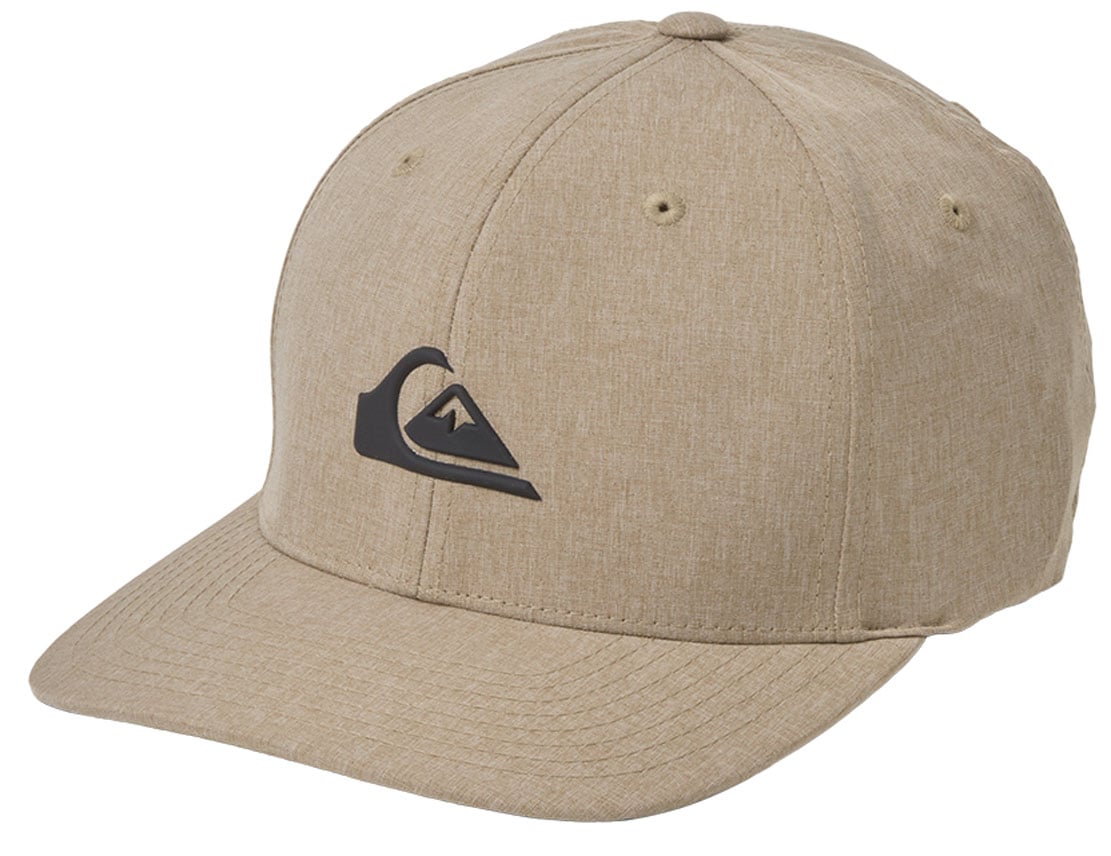 Quiksilver Amped Up Flexfit Hat - Men's Performance Cap, Seneca Rock Tan