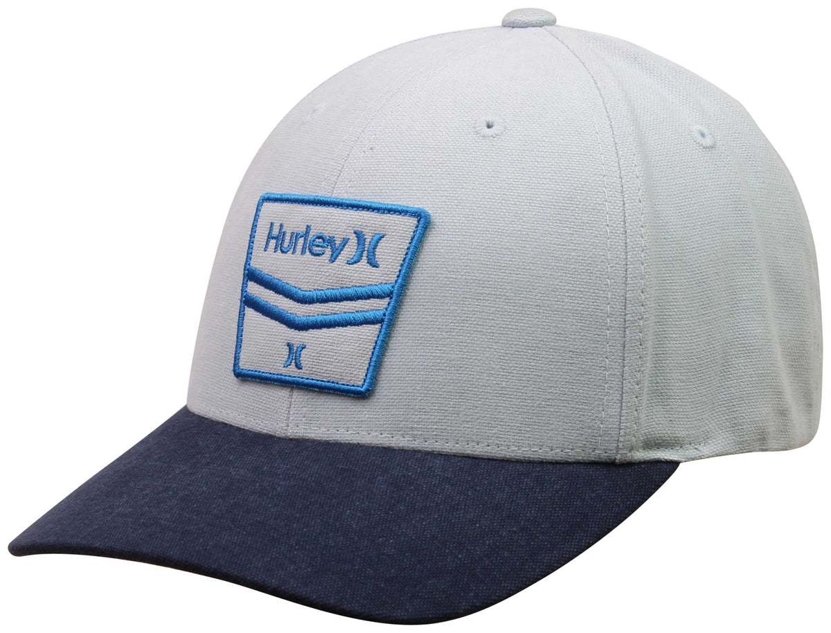Hurley Block Patch Snapback Hat - Aura, front view