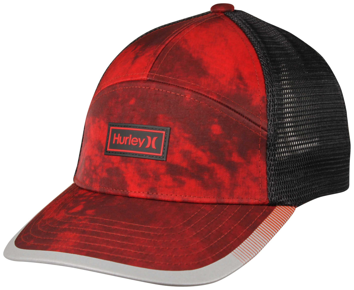 Hurley Mission Trucker Hat - Red, front view