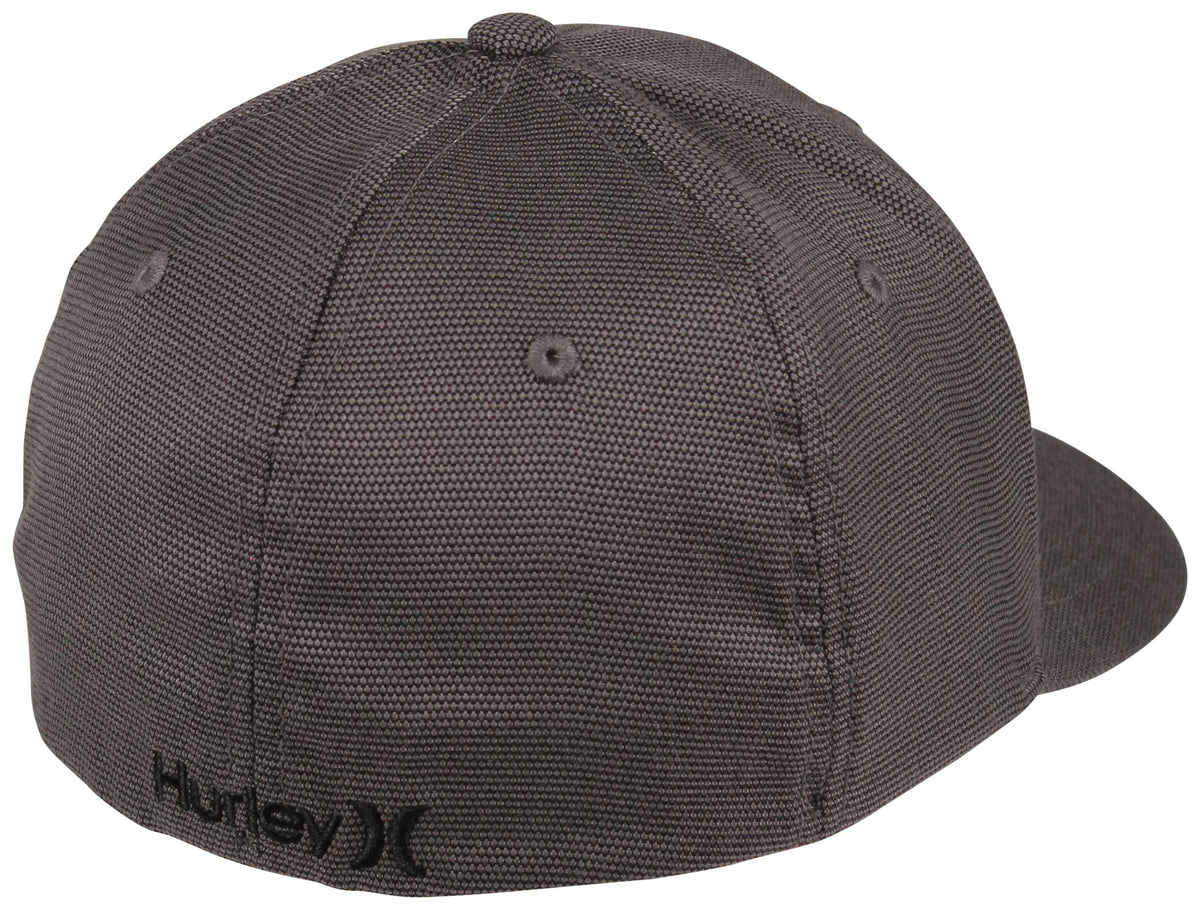Hurley Black Textures Hat - Black / Grey – back view