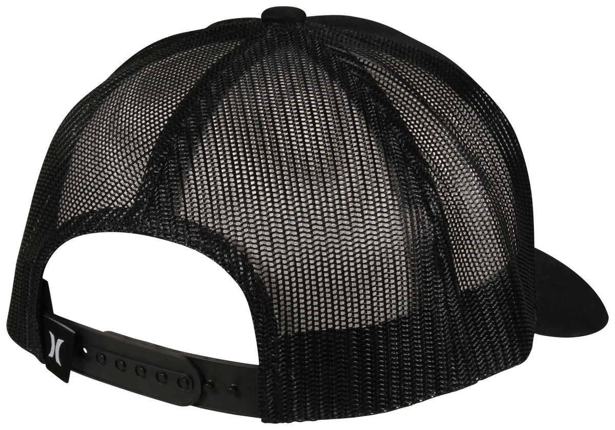Hurley Seacliff Trucker Hat - Black / Green – back view