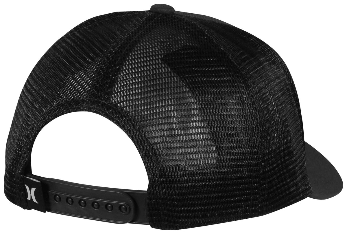 Hurley Charter Trucker Hat - Obsidian – back view