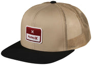 Hurley Stacked Trucker Hat - Khaki, front view